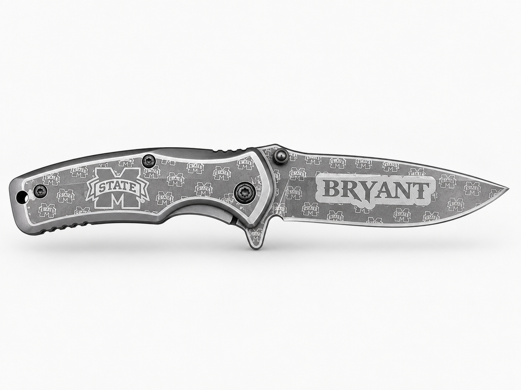Engraved TacForce Steel Folding Knife