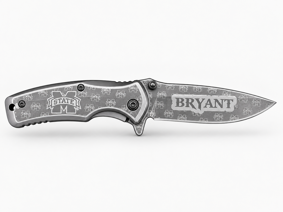 Engraved TacForce Steel Folding Knife