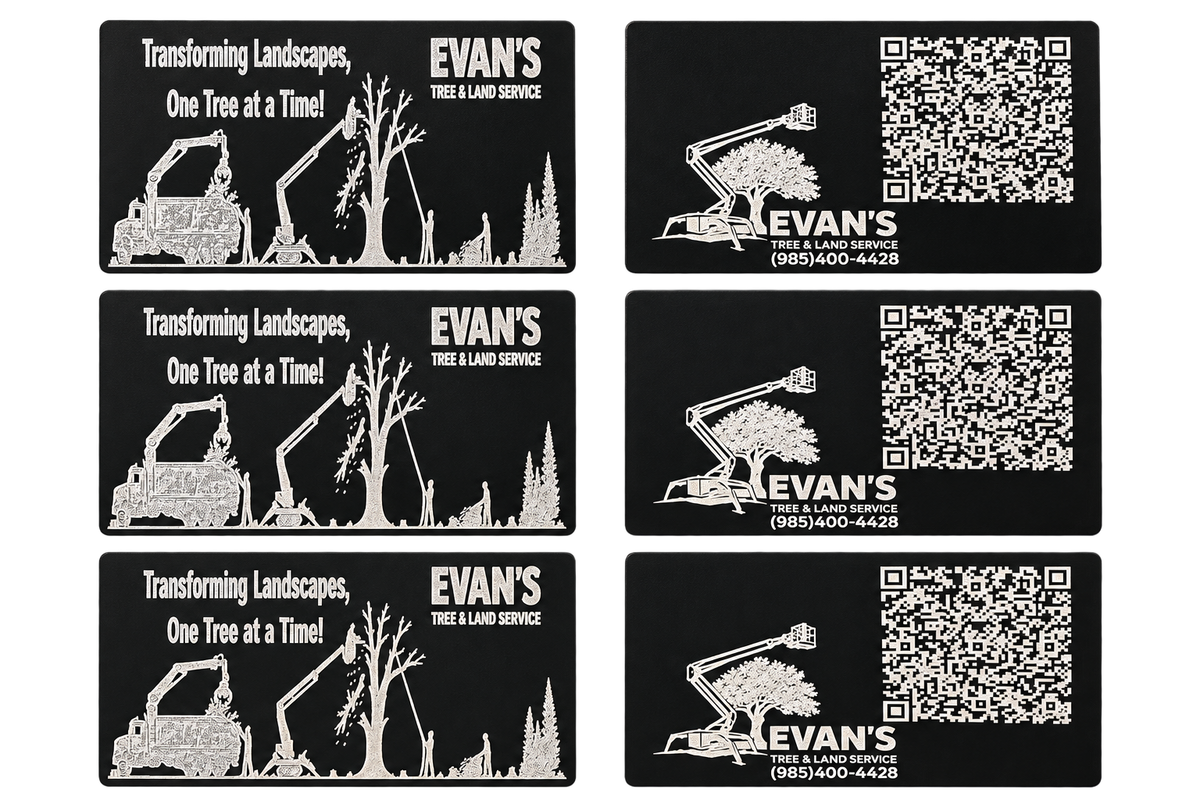 Customizable Metal Business Cards