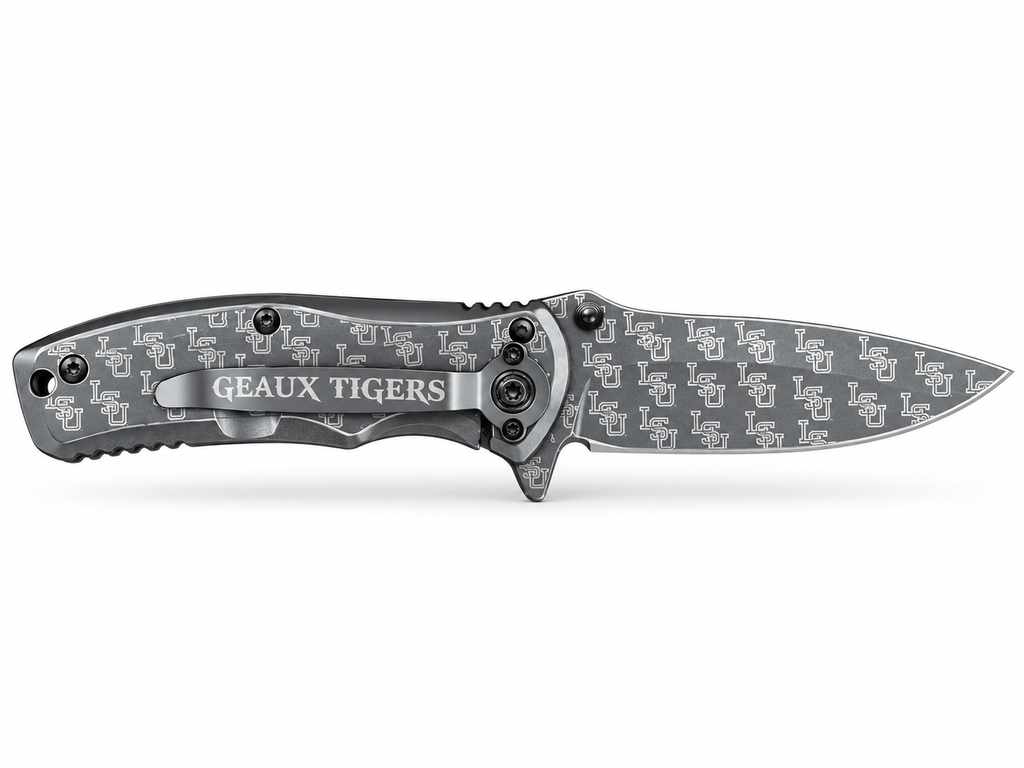 Engraved TacForce Steel Folding Knife