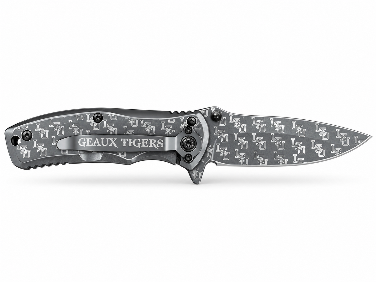 Engraved TacForce Steel Folding Knife