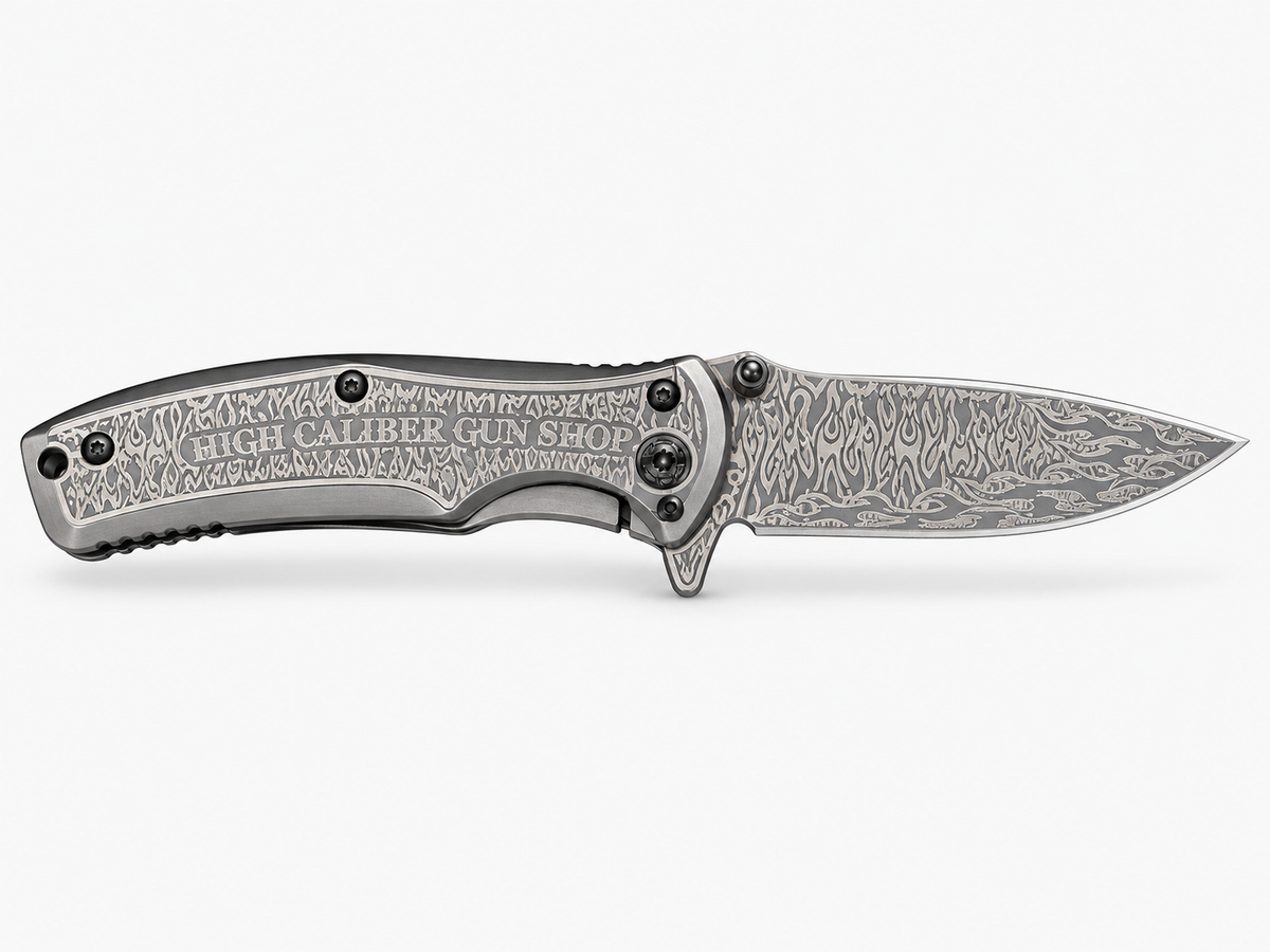 Engraved TacForce Steel Folding Knife