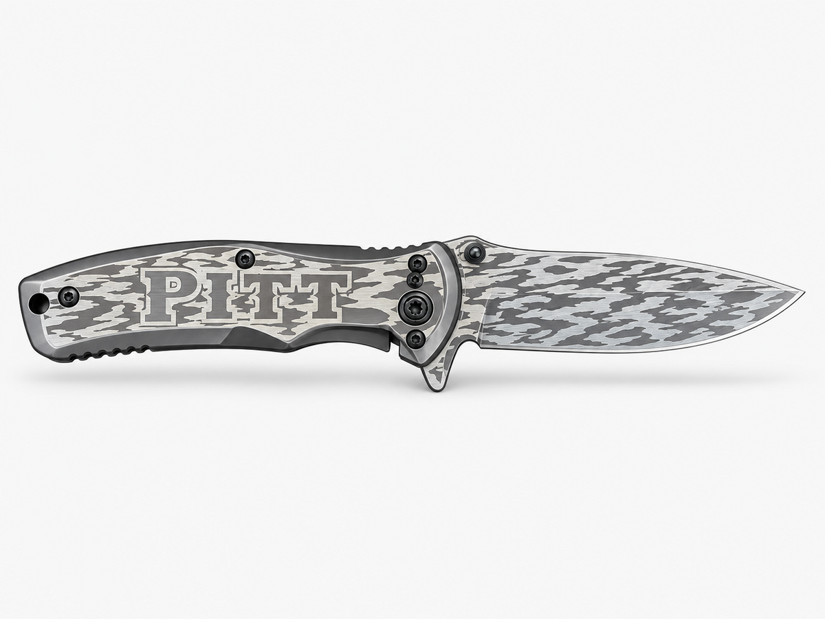 Engraved TacForce Steel Folding Knife